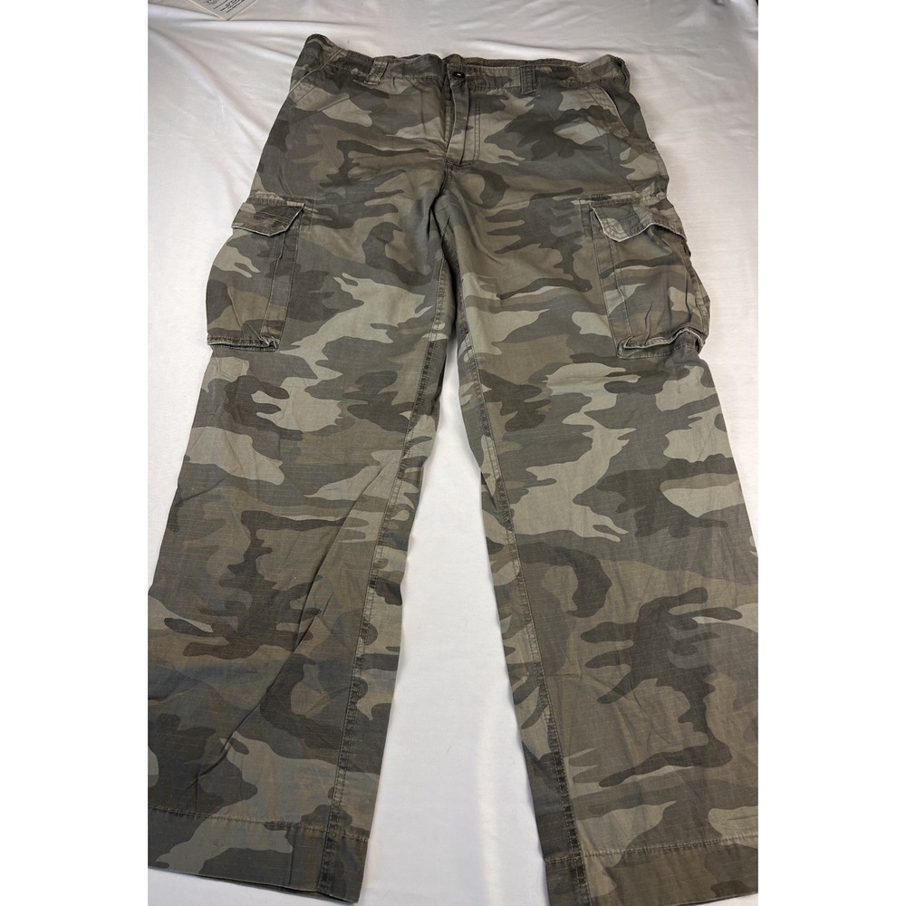 VTG Y2K  No Boundaries Pants Camo Cargo Utility Skater Grunge Mens 38x32 (40x32)